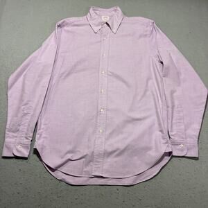 Brooks Brothers Makers Madison Shirt Men's 15-34 Purple Made in USA